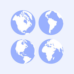 Cartoon planet earth collection