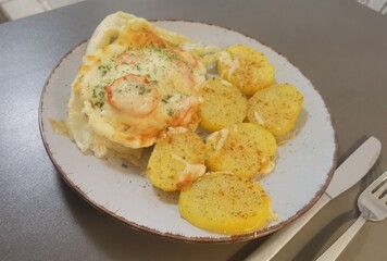 chicken and potatoes