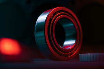 bearing spare part. copy space.
