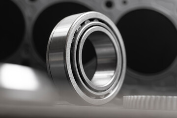 bearing spare part. copy space.