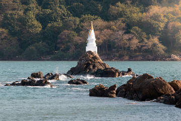 Chedi  klang Nam in Chanthaburi province Thailand