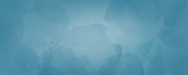 blue abstract watercolor banner background