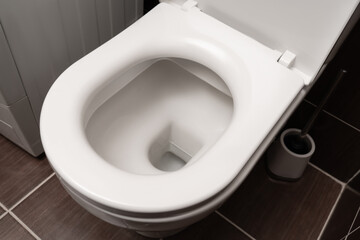 Toilet bowl at the restroom