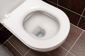 Toilet bowl at the restroom