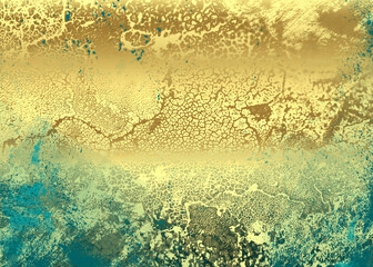 Golden Abstract  decorative paper texture  background  for  artwork  - Illustration