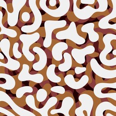 brown white color fluid art abstract background concept design vector illustration