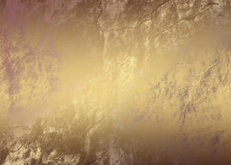 Golden Abstract  decorative paper texture  background  for  artwork  - Illustration