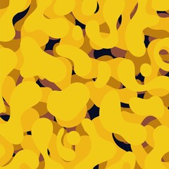 yellow color fluid art abstract background concept design vector illustration