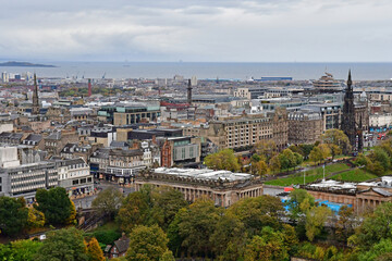 Edinburgh,Scotland - october 21 2021 : old picturesque city