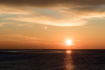Sonnenuntergang über der Nordsee