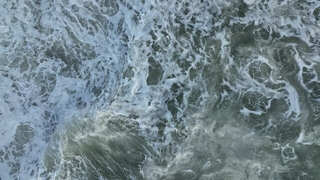 Sea Storm Texture 4K Aerial View 4 K