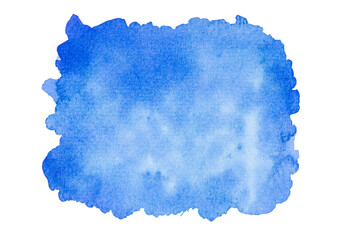 Blue ink paint on paper background. Watercolor wallpaper. Art and Craft product concept.