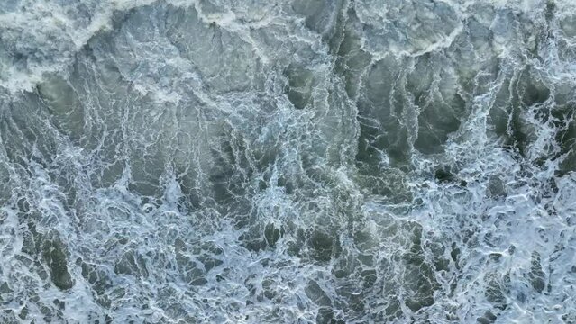 Sea Storm Texture 4K Aerial View 4 K