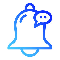 Illustration of Bell Notification design icon