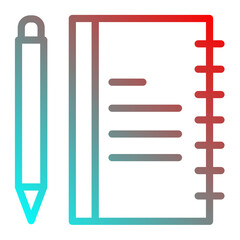 notepad and pen icon