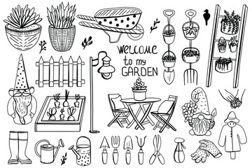 welcome to my garden doodle set