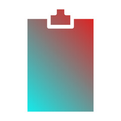 Obraz premium paper clip board icon