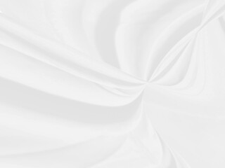 Clean fashion soft fabric textile woven beautiful abstract smooth curve shape decorative white and gray background