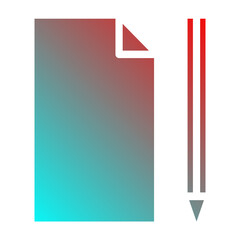 document and pencil icon