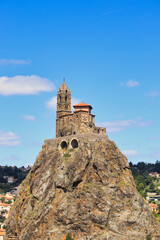 The Saint Michel d'Aiguilhe in Le Puy-en-Velay (France)