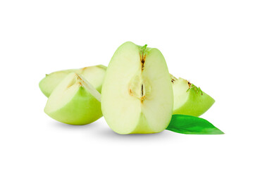 Apple isolated on white fruits and vegetables collection