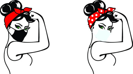 Rosie the Riveter, Medical mask