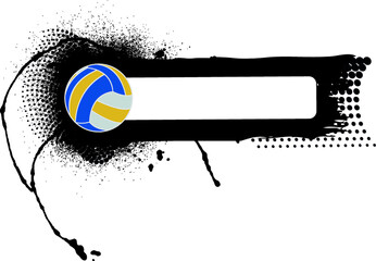 volleyball abstract banner