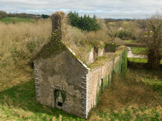Old ruins of a small village church