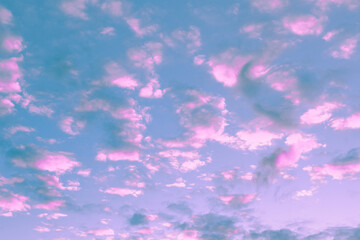 Fototapeta na wymiar pink clouds, sky background