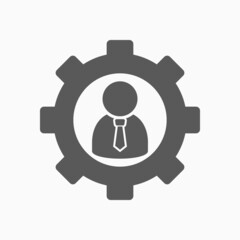 management icon, business concept vector