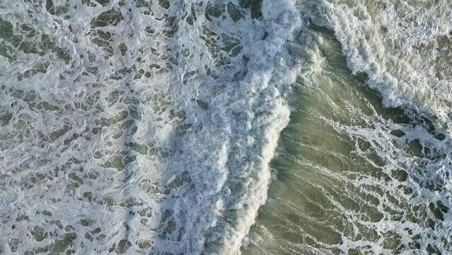 Sea Storm Texture 4K Aerial View 4 K
