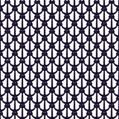 Silhouette of anchors seamless pattern. Vector black doodle sketch illustration on white background.