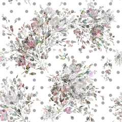 Floral background abstract beautiful bouquets