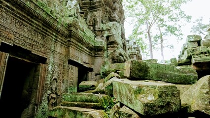 Naklejka premium Temple complex, Vietnam, Angkor Wat