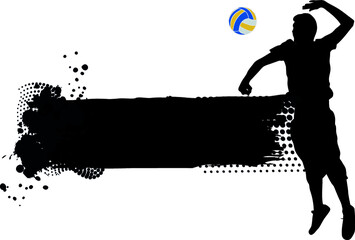 volletball abstract banner