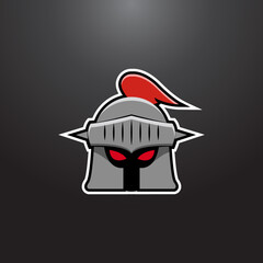 Knight Head. Suitable for Gaming Logo, Sticker, or Clip Art