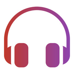 headphones gradient icon