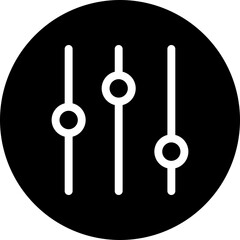 equalizer glyph icon