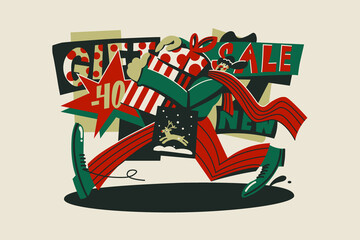 Special offer, big gifts sale or discount