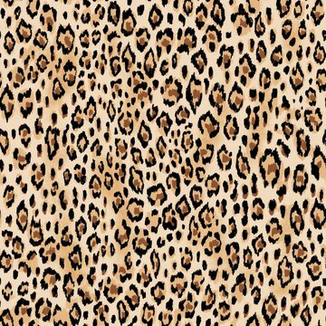 Seamless leopard pattern. Animal print for fabric
