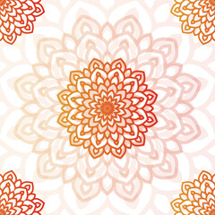 Beautiful mandala design, Ornamental round lace with damask and arabesque elements