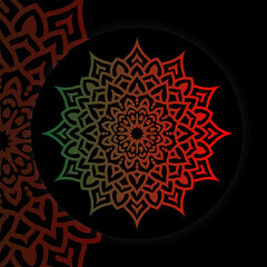 Beautiful mandala design, Ornamental round lace with damask and arabesque elements