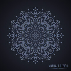 Beautiful mandala design, Ornamental round lace with damask and arabesque elements