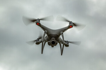 Drone surveillance image that can be used to portray threat or security. 