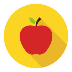 Apple icon, healthy raw symbol, foot sweet fruit, vector illustration design, eco diet