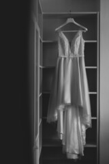Bride Wedding dress on display