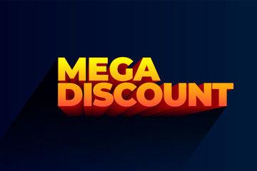Mega Offer discount, Special Offer, Sale Discount, big sale vector
