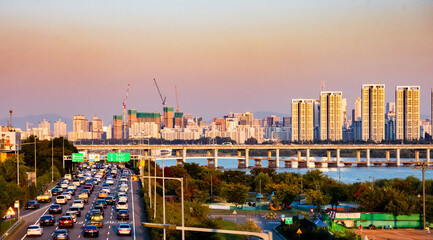 Obraz na płótnie Canvas panorama Seoul