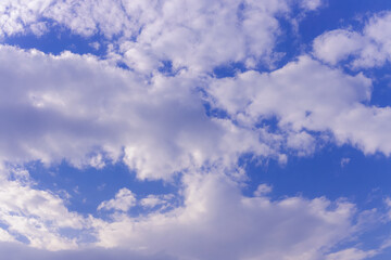 just common photography of blue sky and white clouds