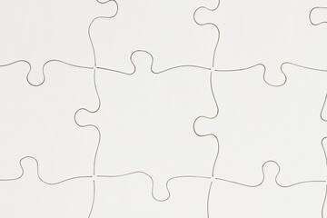 White puzzle background with space for your concept words